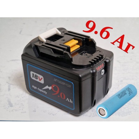 Акумуляторна батарея потужністю 9.6 Аг для електроінструменту Makita xlt BL1896b, Bl1890b, 18V, Samsung INR18650